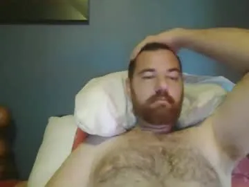 thunderjacker — [50] Take my clothes off as I write in bed. #bigcock #bigass  #redhead #bear #hairy
